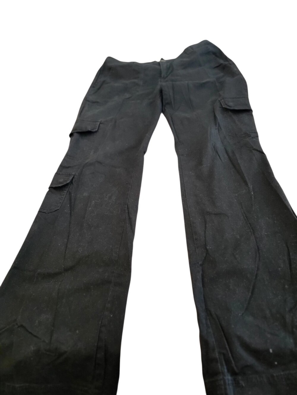Lady Hathaway Casual Cargo Style Jeans Pants Black Summer Weight Cotton - Picture 5 of 5